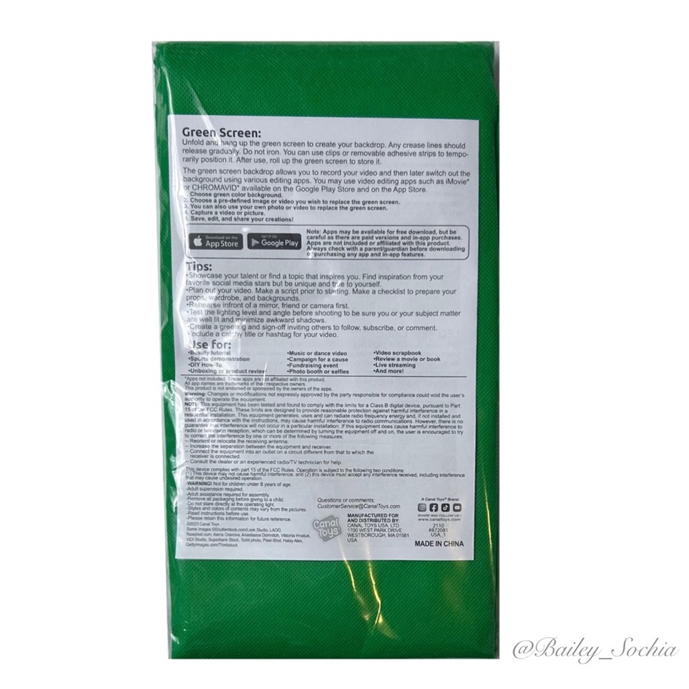 NWT 70x59 Green Screen